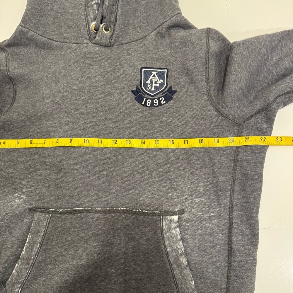 Abercrombie & Fitch Y2K Grunge Muscle Hoodie Distressed Faded XL - Picture 11 of 14